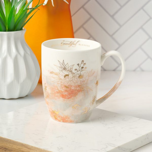 Brave Beautiful Blessed Floral Ceramic Mug - Image 6