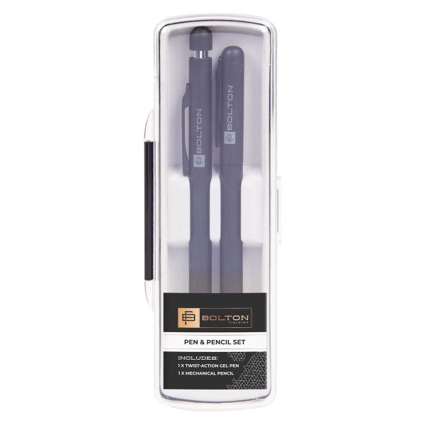 Bolton Black Pen & Pencil Set - Image 1