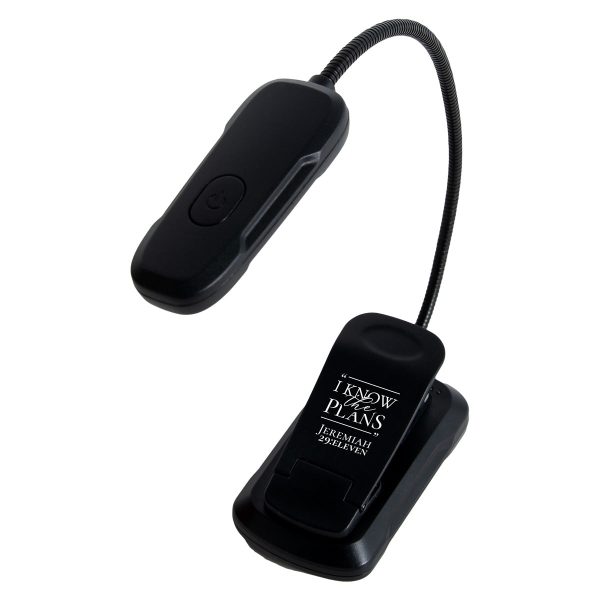I Know The Plans Black Rechargeable Book Light - Jeremiah 29:11 - Image 2