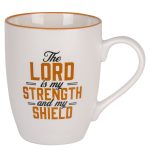 The Lord Is My Strength and My Shield Ceramic Mug - Image 3