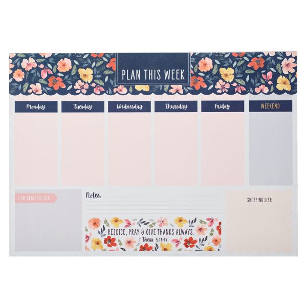 A3 Weekly Desk Planner - Rejoice, Pray and Give Thanks Always - Image 2