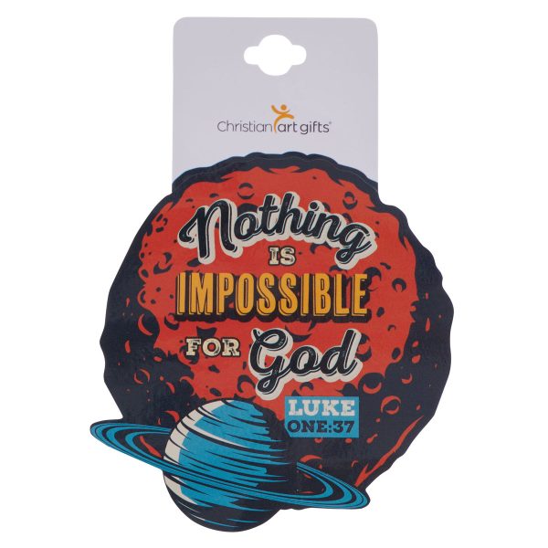 Nothing Is Impossible for God Sticker - Image 1