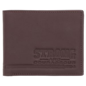 Strong and Courageous Genuine Leather Wallet