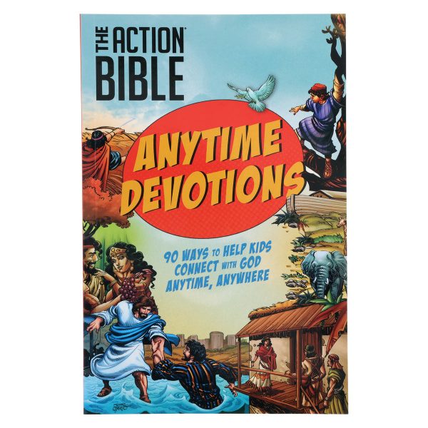 The Action Bible Anytime Devotions: 90 Ways to Help Kids Connect with God Anytime, Anywhere PB - Image 1