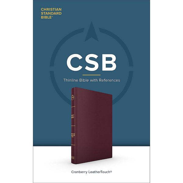 CSB Thinline Reference Bible Cranberry (Imitation Leather) - Image 2