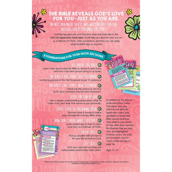 NLT Girls Life Application Study Bible (Hardcover) - Image 5