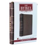NLV Tweekleur Bruin Kunsleer Bybel Grootdruk Met Ritssluiter & Duimgrepe - Image 3