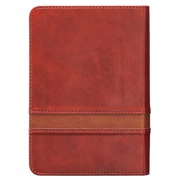 KJV Brown Faux Leather Compact Bible Large Print Red Letter - Image 8
