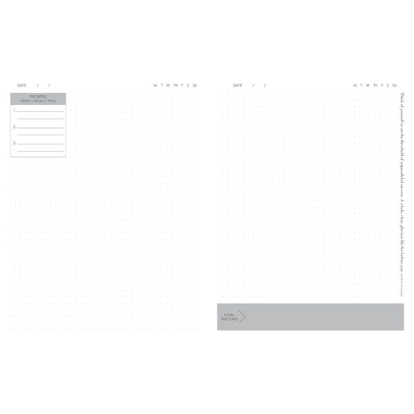 Baxter Undated Planner A4 Grey (Durable Synthetic Fibre Flexcover) - Image 8