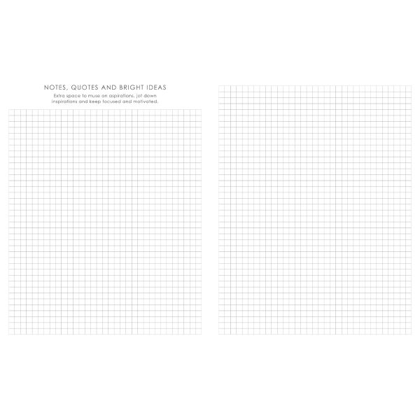 Baxter Undated Planner A4 Grey (Durable Synthetic Fibre Flexcover) - Image 9