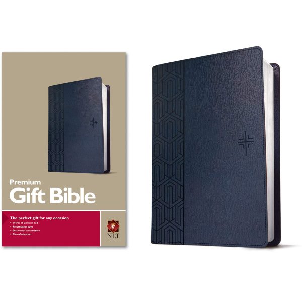 NLT Blue Faux Leather Premium Gift Bible Red Letter - Image 8