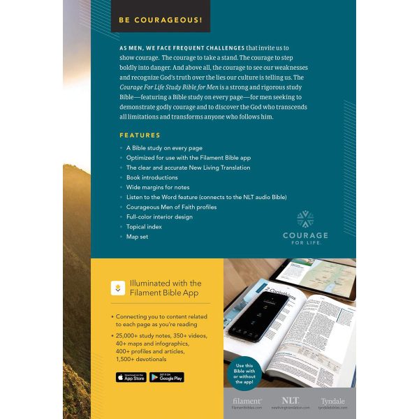 NLT Courage For Life Filament Enabled Study Bible For Men (Hardcover) - Image 4