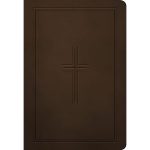 NLT Dark Brown Framed Cross Imitation Leather Premium Value Filament Compact Bible - Image 2
