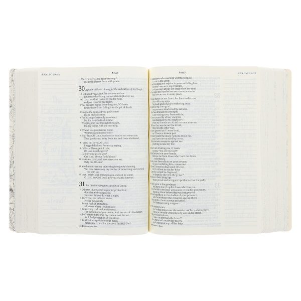 NLT Cream Floral Paperback Inspire Filament-Enabled Bible - Image 6