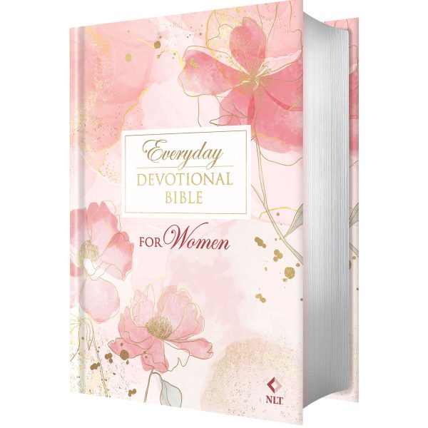 NLT Pink Floral Hardcover Everyday Devotional Bible for Women - Image 6