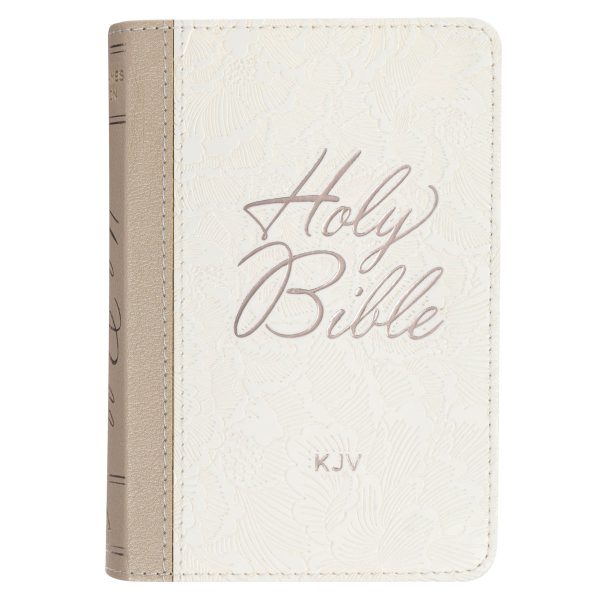 KJV White Faux Leather Mini Pocket Bible - Image 2