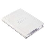 KJV White Faux Leather Thinline Large Print Bible With Thumb Indexing - Image 4