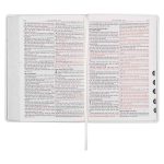 KJV White Faux Leather Thinline Large Print Bible With Thumb Indexing - Image 6