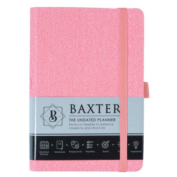 Baxter Undated Planner Pocket Edition Pink (Durable Synthetic Fibre Flexcover) - Image 10