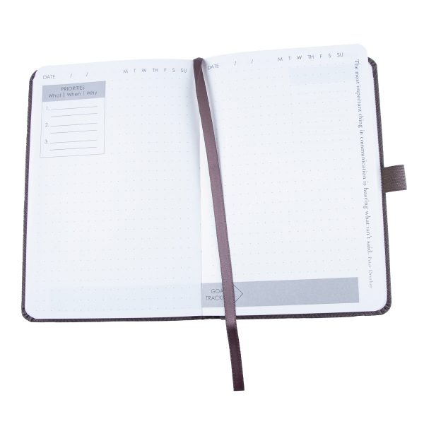 Baxter Undated Planner Pocket Edition Grey (Durable Synthetic Fiber Flexcover) - Image 12