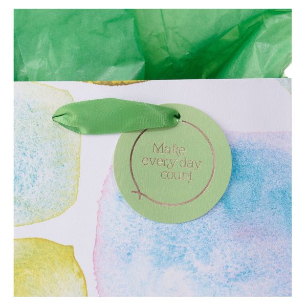Make Every Day Count Smooth Sea Glass Medium Gift Bag with Gift Tag - Image 14