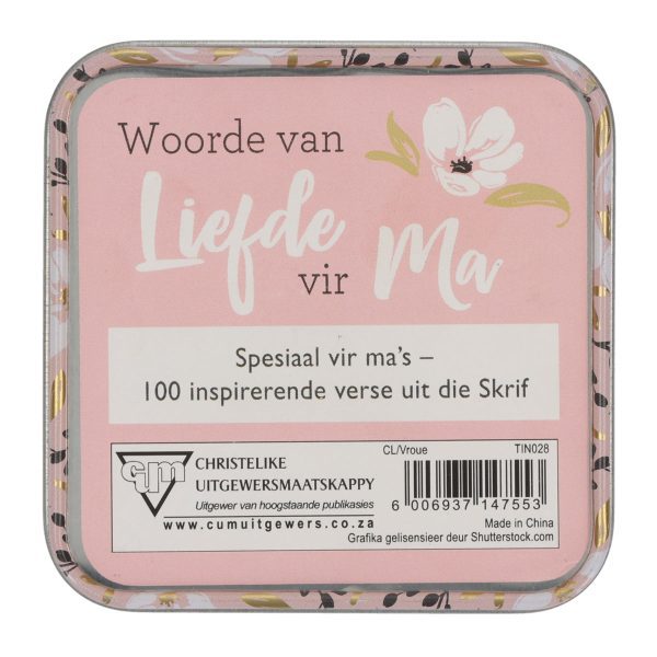 Woorde Van Liefde vir Ma Afrikaans Cards In Tin - Inspirasie uit die Skrif - Image 7