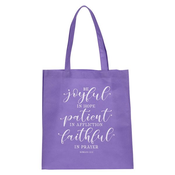 Be Joyful In Hope Patient In Affliction Non-Woven Tote Bag - Romans 12:12 - Image 5