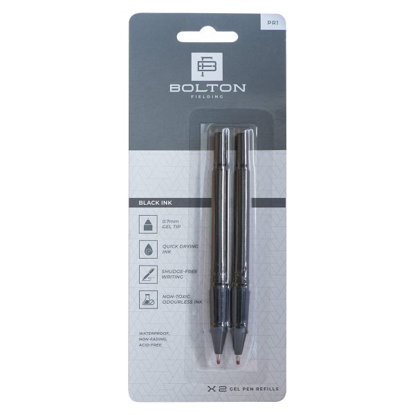 Bolton Gel Pen Refill: Black Ink Set Of 2 - Image 3
