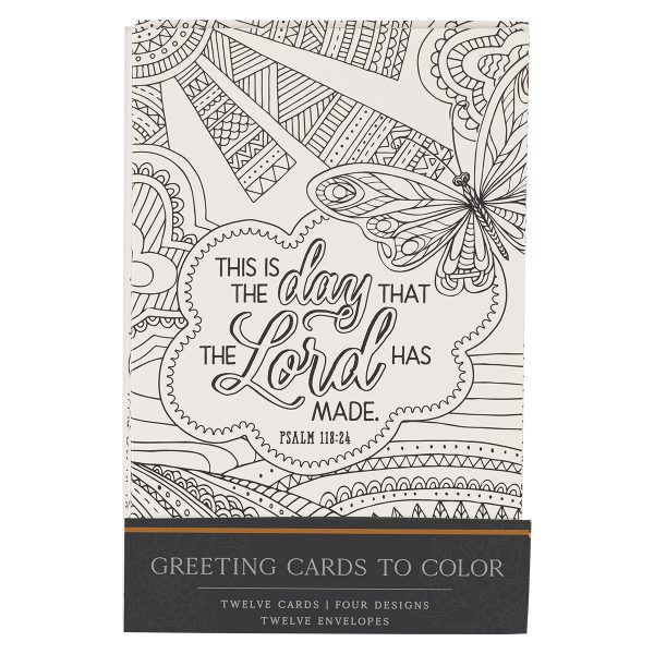 This Is The Day Coloring Greeting Card Set With Envelopes - Image 12