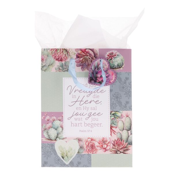 Vind Jou Vreugde in die Here Afrikaans Medium Gift Bag with Gift Tag - Image 4