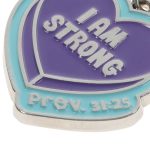 I Am Strong Metal Key Ring with Charm - Image 12