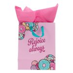Rejoice in the Lord Always - Happy Birthday Medium Gift Bag with Gift Tag - Image 8
