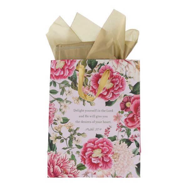 Delight Yourself in the Lord - Happy Birthday Medium Gift Bag with Gift Tag - Image 8