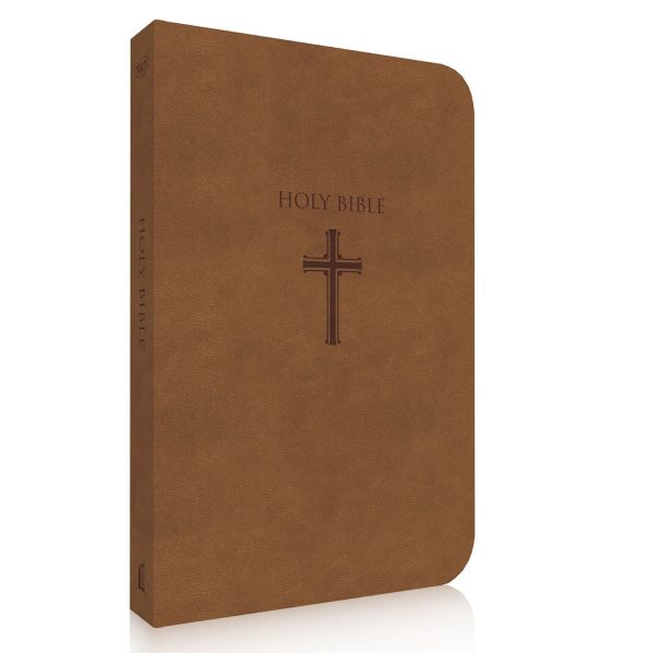 NKJV Brown Faux Leather Super Giant Print Bible - Image 4