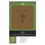 NKJV Brown Faux Leather Super Giant Print Bible - Image 3