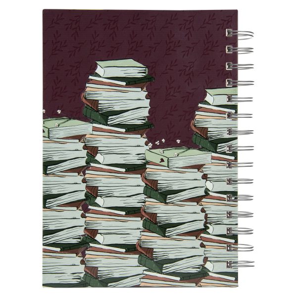Between The Pages Of A Book Is A Lovely Place To Be Large Hardcover Wirebound Journal - Image 6