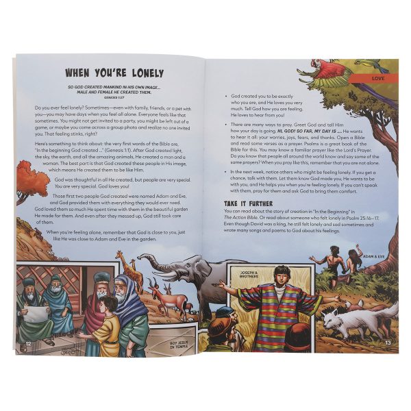 The Action Bible Anytime Devotions: 90 Ways to Help Kids Connect with God Anytime, Anywhere PB - Image 11