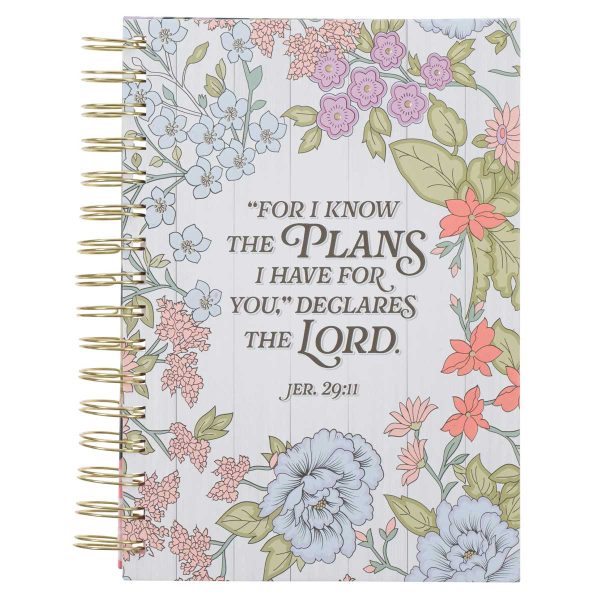 I Know the Plans Floral Large Wirebound Journal - Image 3