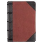 KJV Brandy & Dark Brown Genuine African Leather Bible Giant Print Indexed Red Letter - Image 15