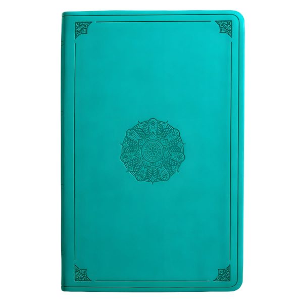 ESV Turquoise Emblem Design Imitation Leather Value Thinline Bible Large Print - Image 7