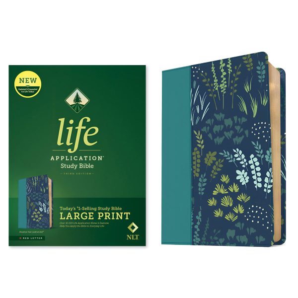 NLT Meadow Teal Leaf Imitation Leather 3rd Edition Life Application Study Bible Large Print - Image 9