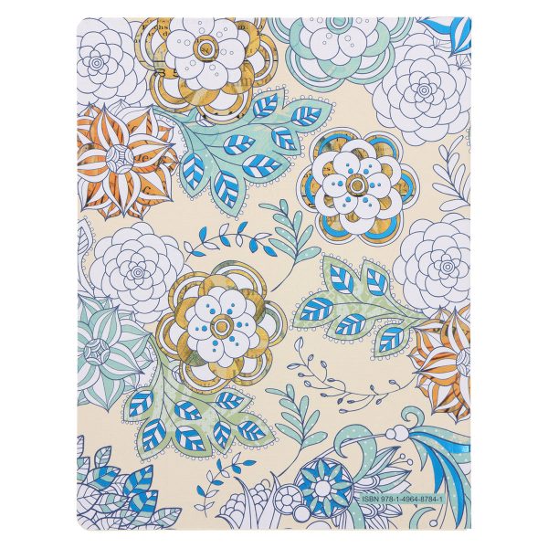 NLT Cream Floral Paperback Inspire Filament-Enabled Bible - Image 9