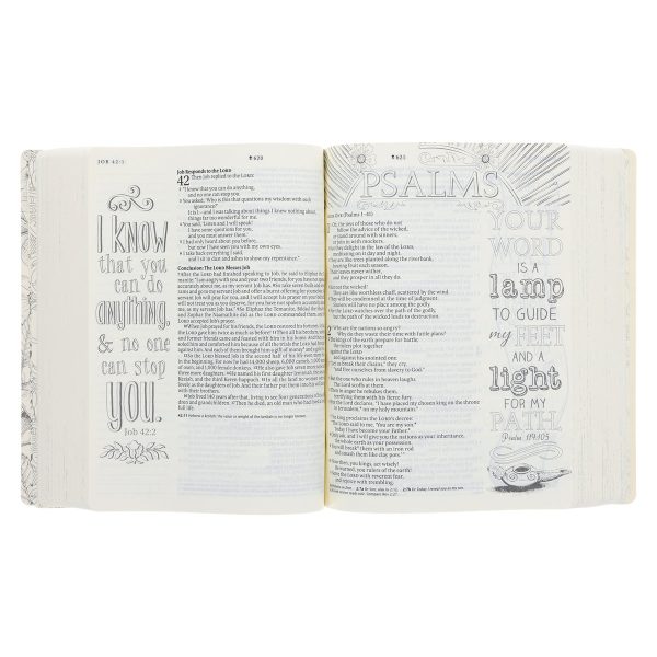 NLT Cream Floral Paperback Inspire Filament-Enabled Bible - Image 12