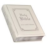 KJV White Faux Leather Family Bible Double Column Format - Image 9