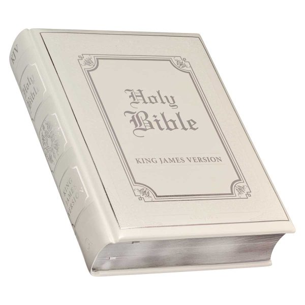 KJV White Faux Leather Family Bible Double Column Format - Image 9