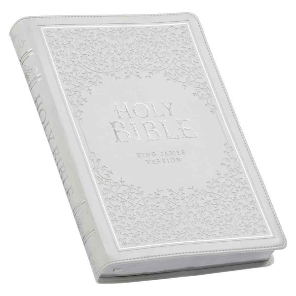 KJV White Faux Leather Thinline Large Print Bible With Thumb Indexing - Image 13