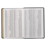 KJV Midnight Blue Antique Frame Faux Leather Full-Size Bible Giant Print Indexed - Image 18