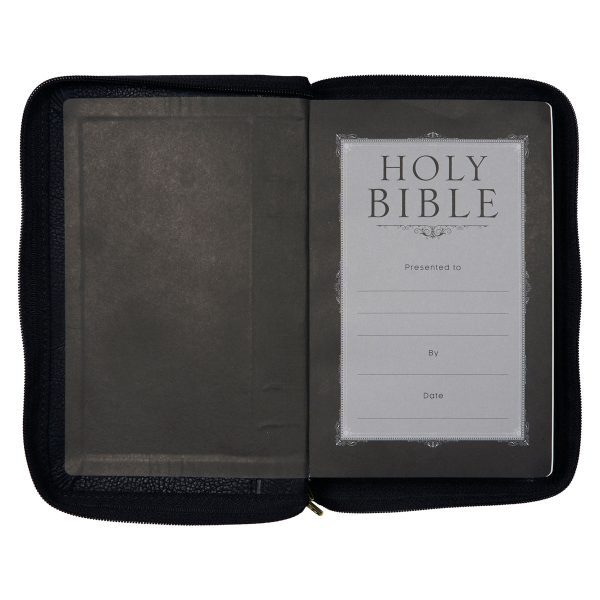 NLT Black Faux Leather Flexcover Compact Bible With Zip - Image 17