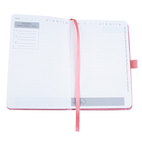 Baxter Undated Planner Pocket Edition Pink (Durable Synthetic Fibre Flexcover) - Image 21