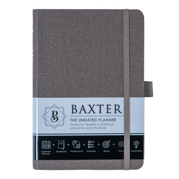 Baxter Undated Planner Pocket Edition Grey (Durable Synthetic Fiber Flexcover) - Image 15